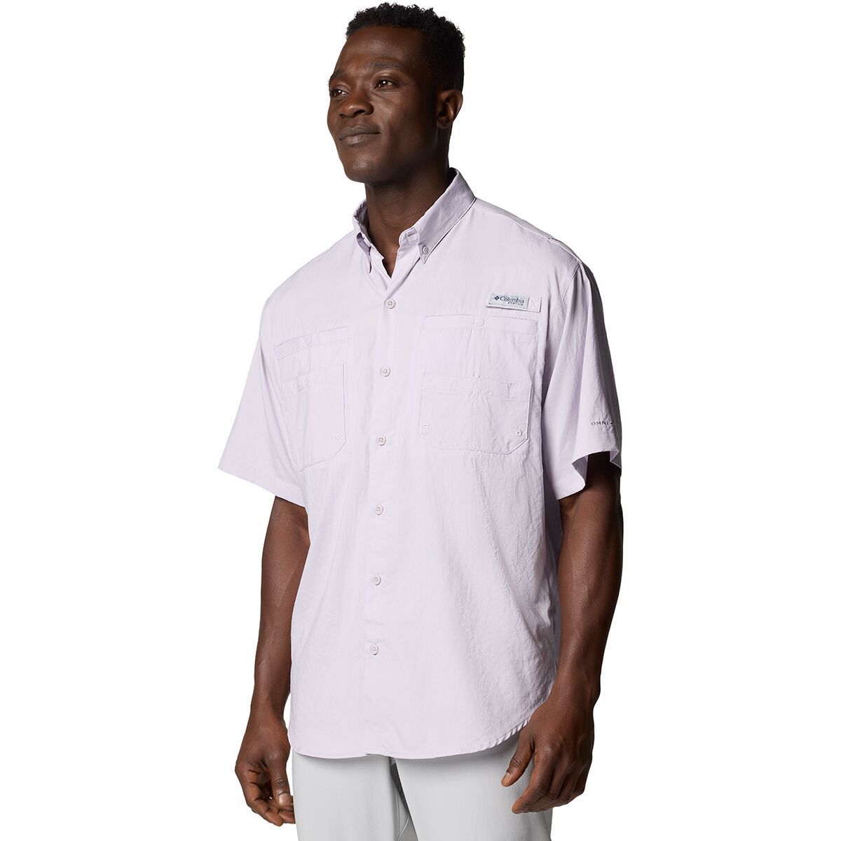 Image of Columbia Tamiami II Short-Sleeve Shirt - Men's Lavender Pearl, XL