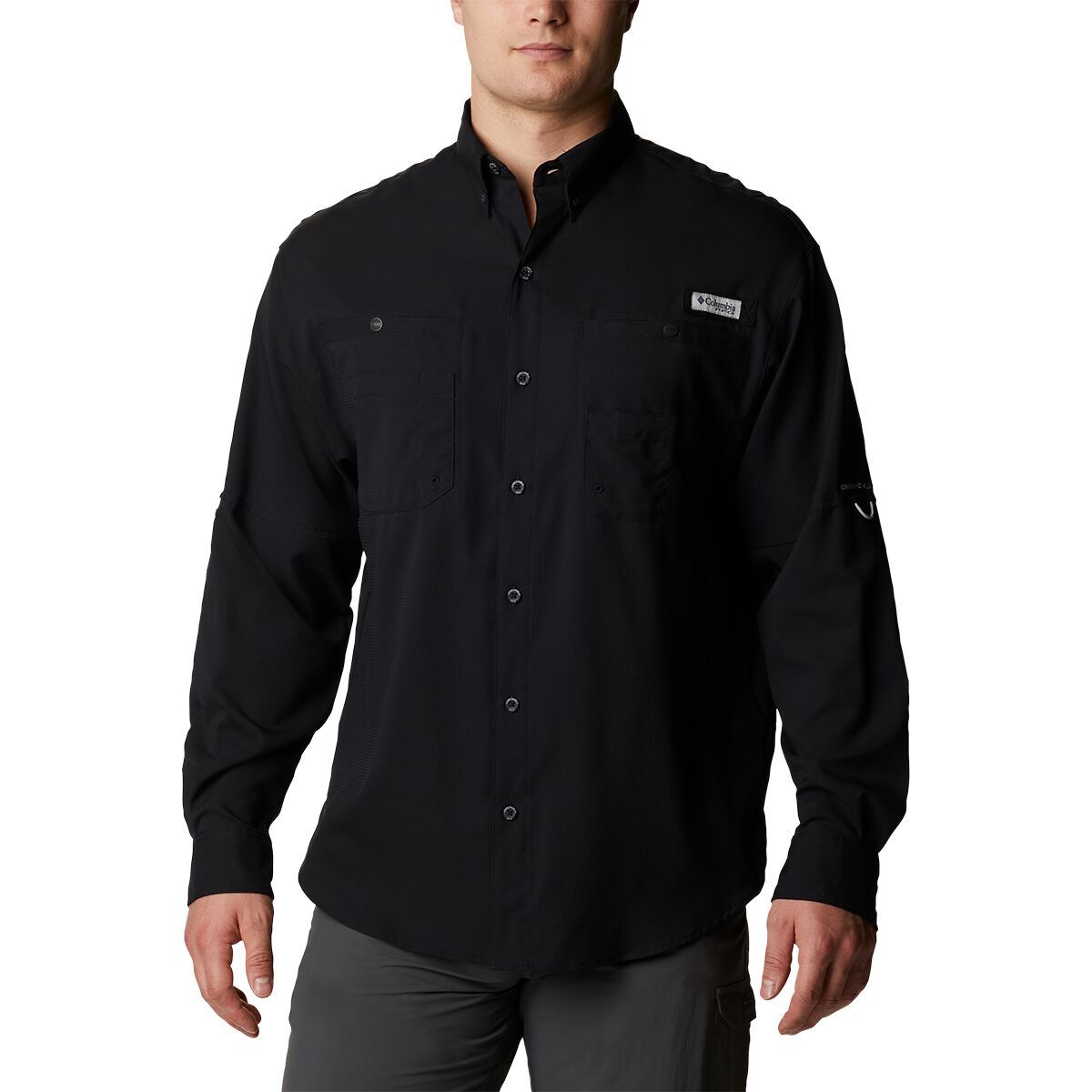 Image of Columbia Tamiami II Long-Sleeve Shirt - Men's Black, L
