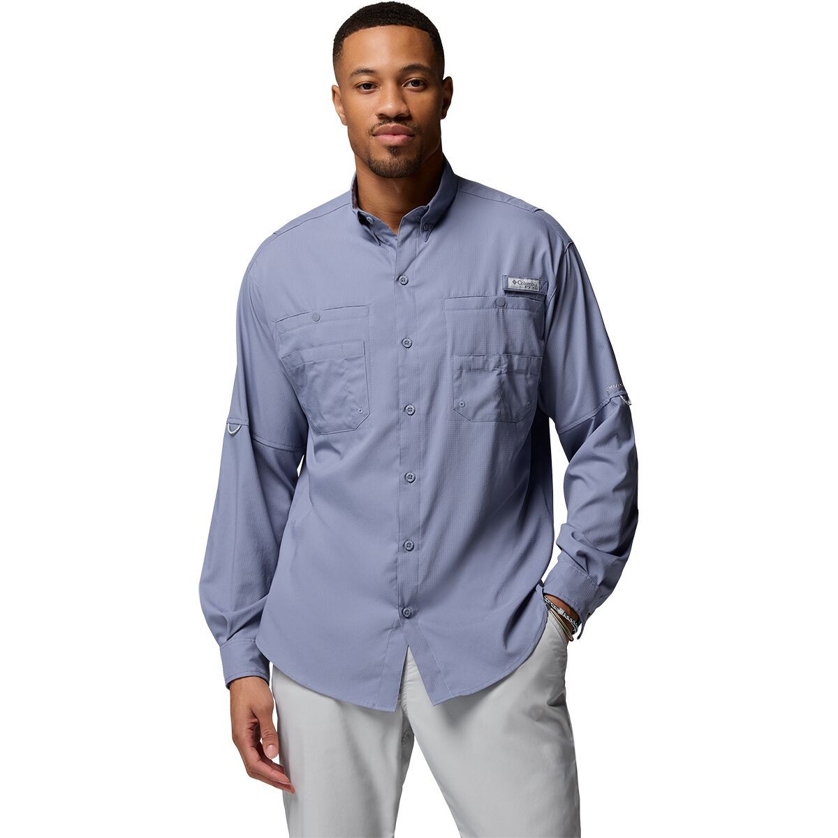 Image of Columbia Tamiami II Long-Sleeve Shirt - Men's New Moon, S