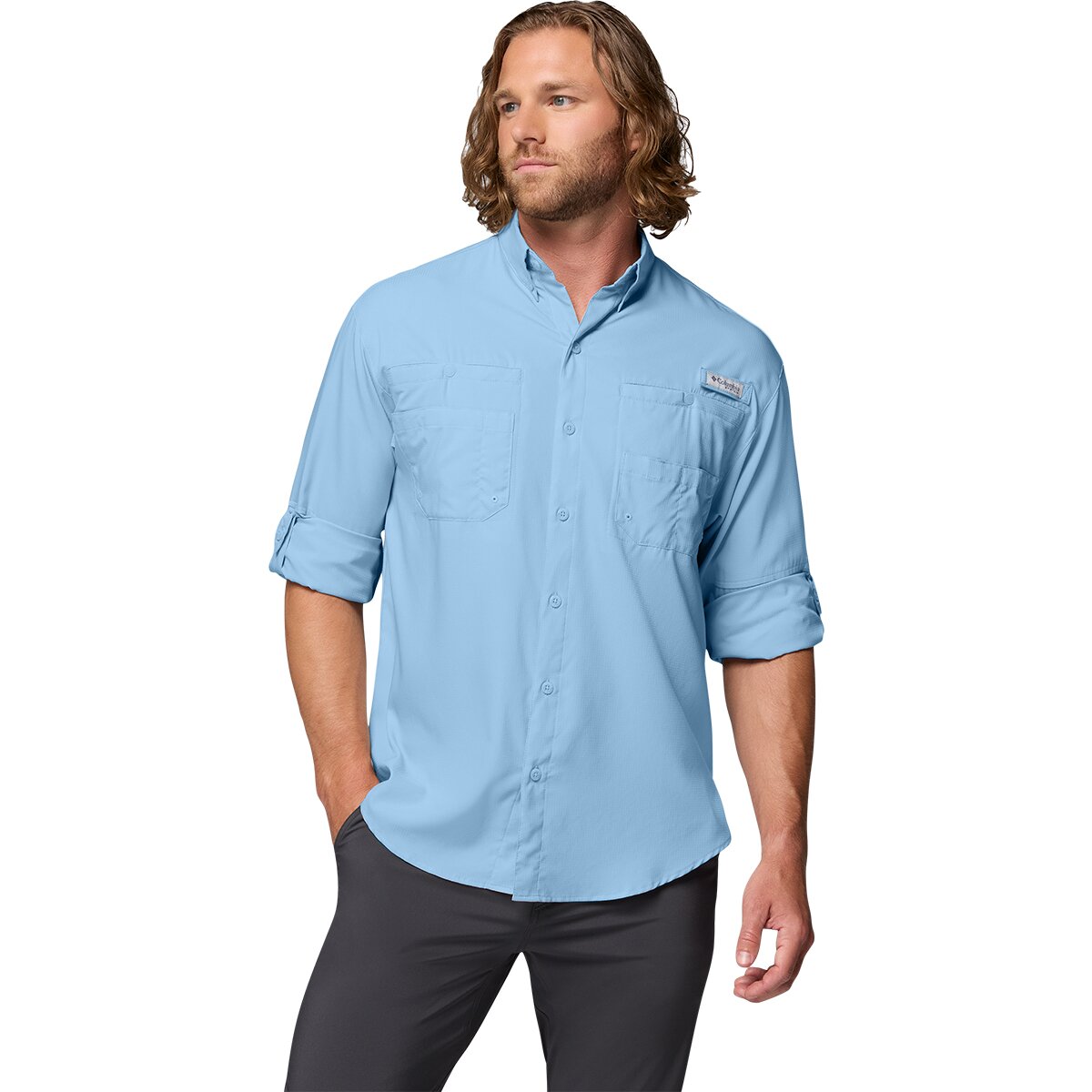 Image of Columbia Tamiami II Long-Sleeve Shirt - Men's Sail, XXL