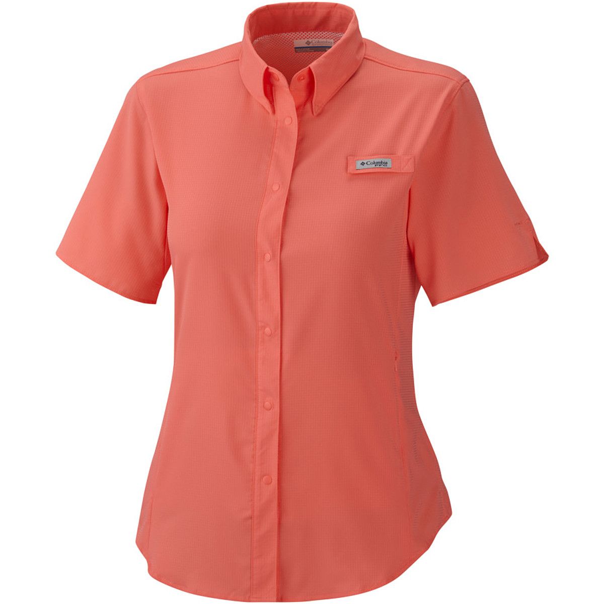 Columbia Tamiami II Short-Sleeve Shirt - Women's Hot Coral, S