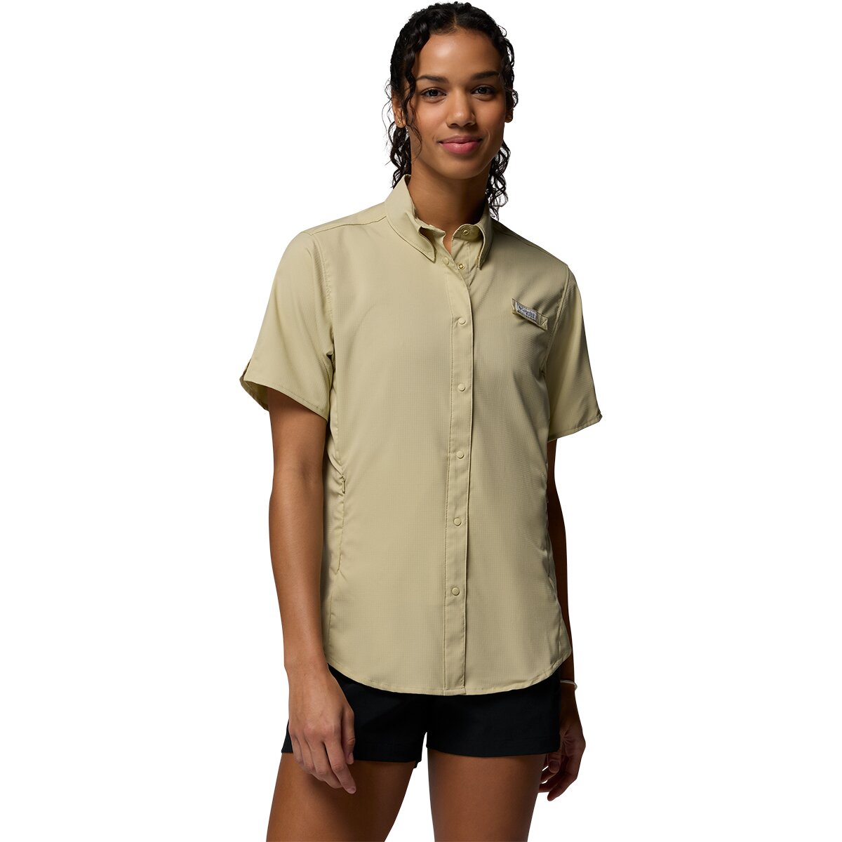 Image of Columbia Tamiami II Short-Sleeve Shirt - Women's Serpentine, L