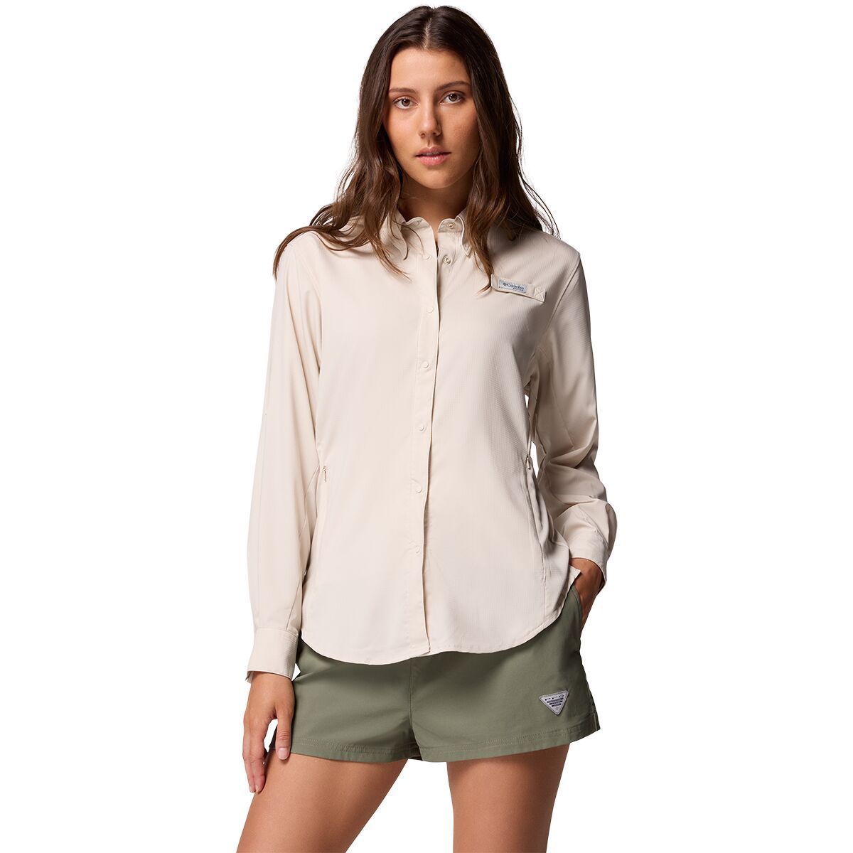 Image of Columbia Tamiami II Long-Sleeve Shirt - Women's Dark Stone, S