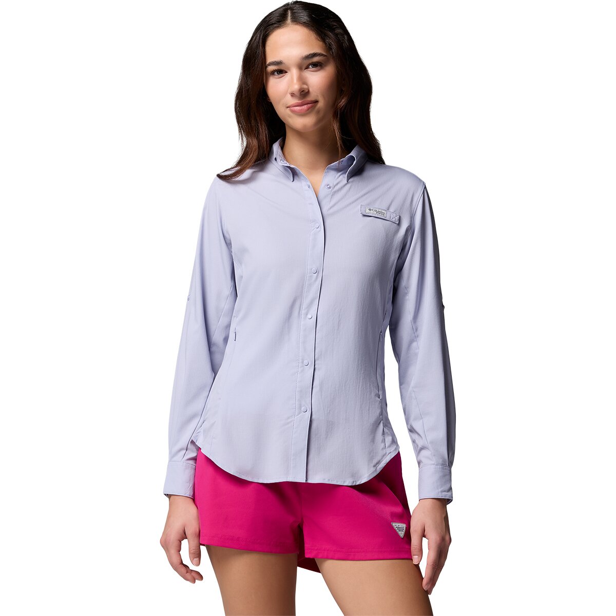 Image of Columbia Tamiami II Long-Sleeve Shirt - Women's Twilight, L