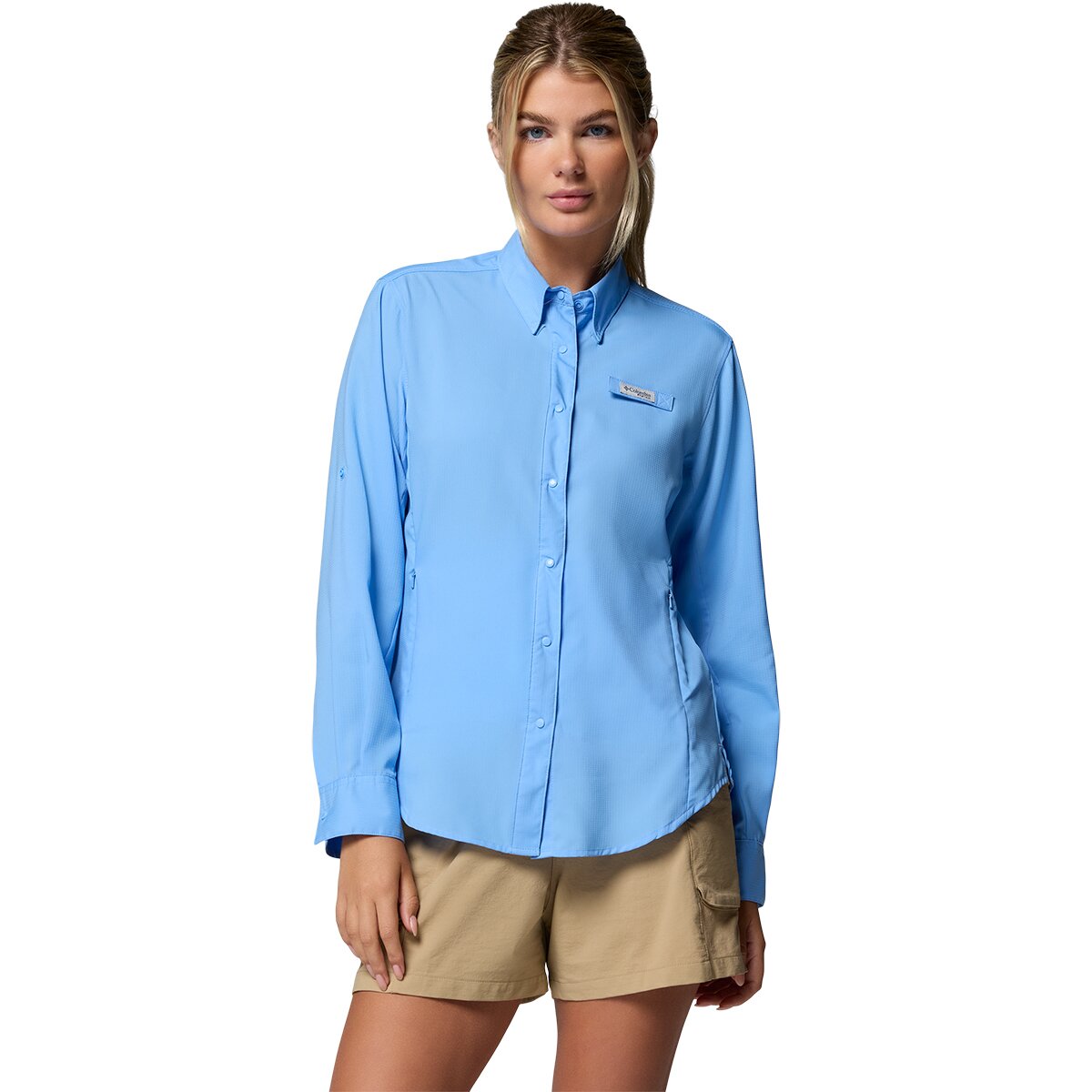 Image of Columbia Tamiami II Long-Sleeve Shirt - Women's White Cap2, XS