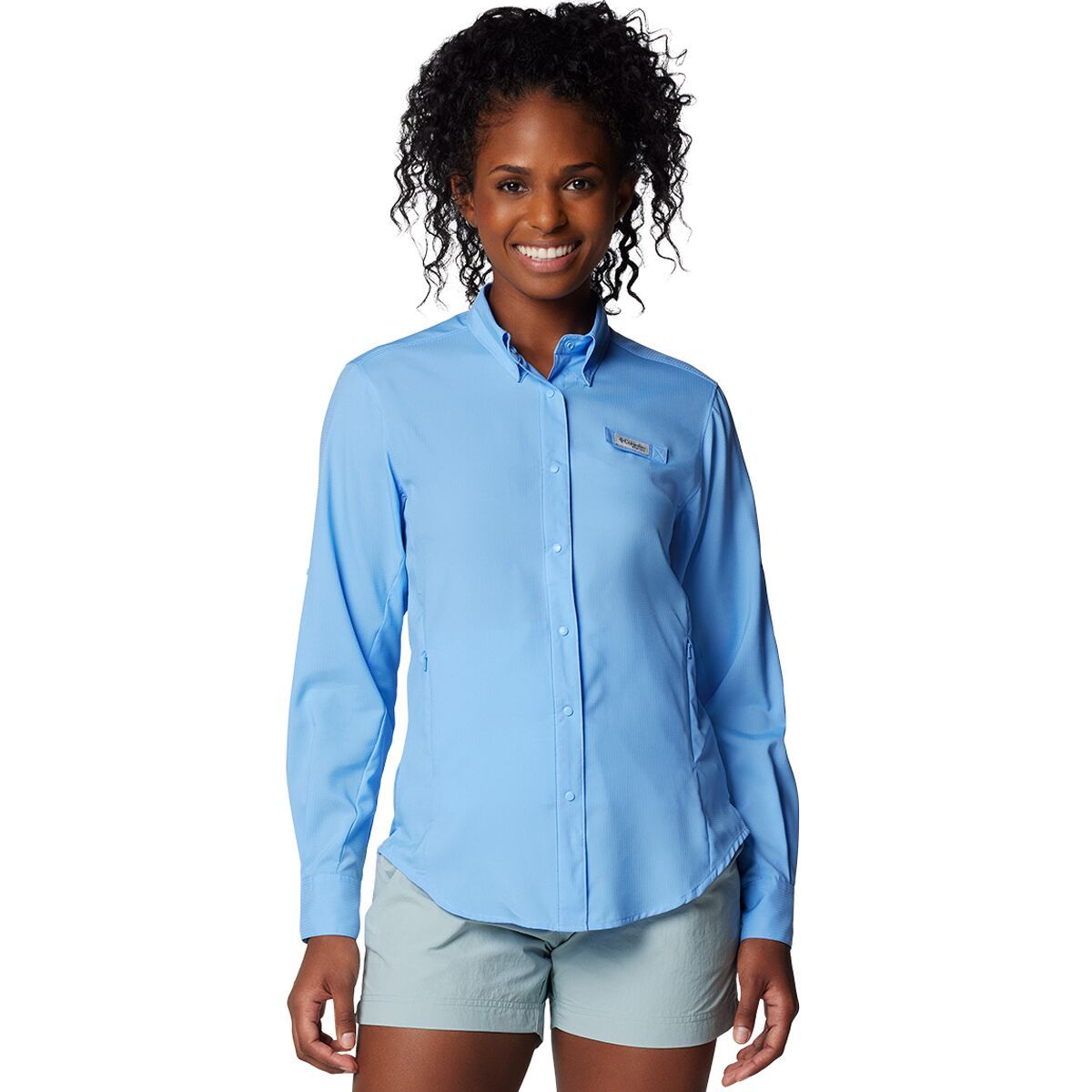 Image of Columbia Tamiami II Long-Sleeve Shirt - Women's White Cap2, XS