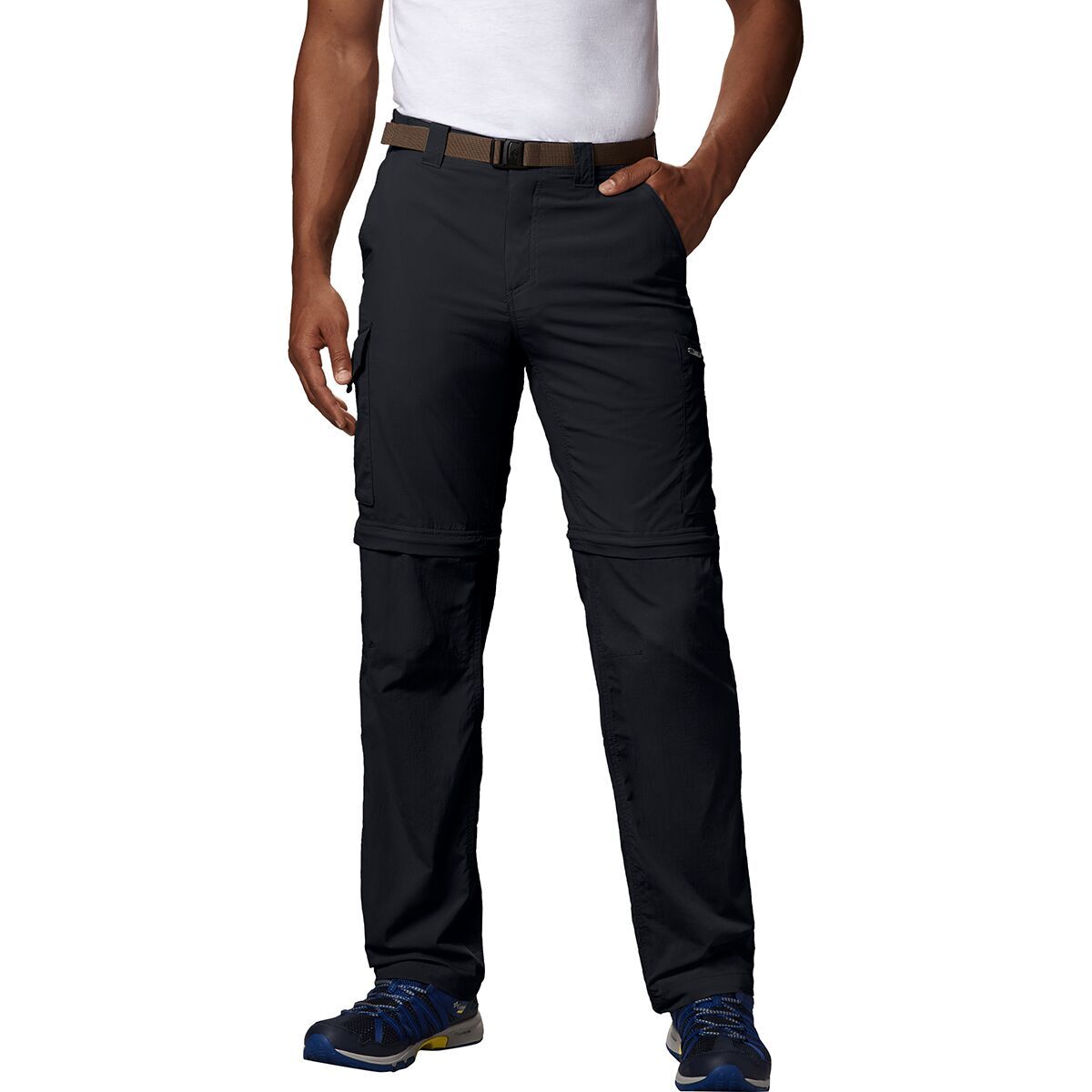 Image of Columbia Silver Ridge Convertible Pant - Men's Black, 34x34