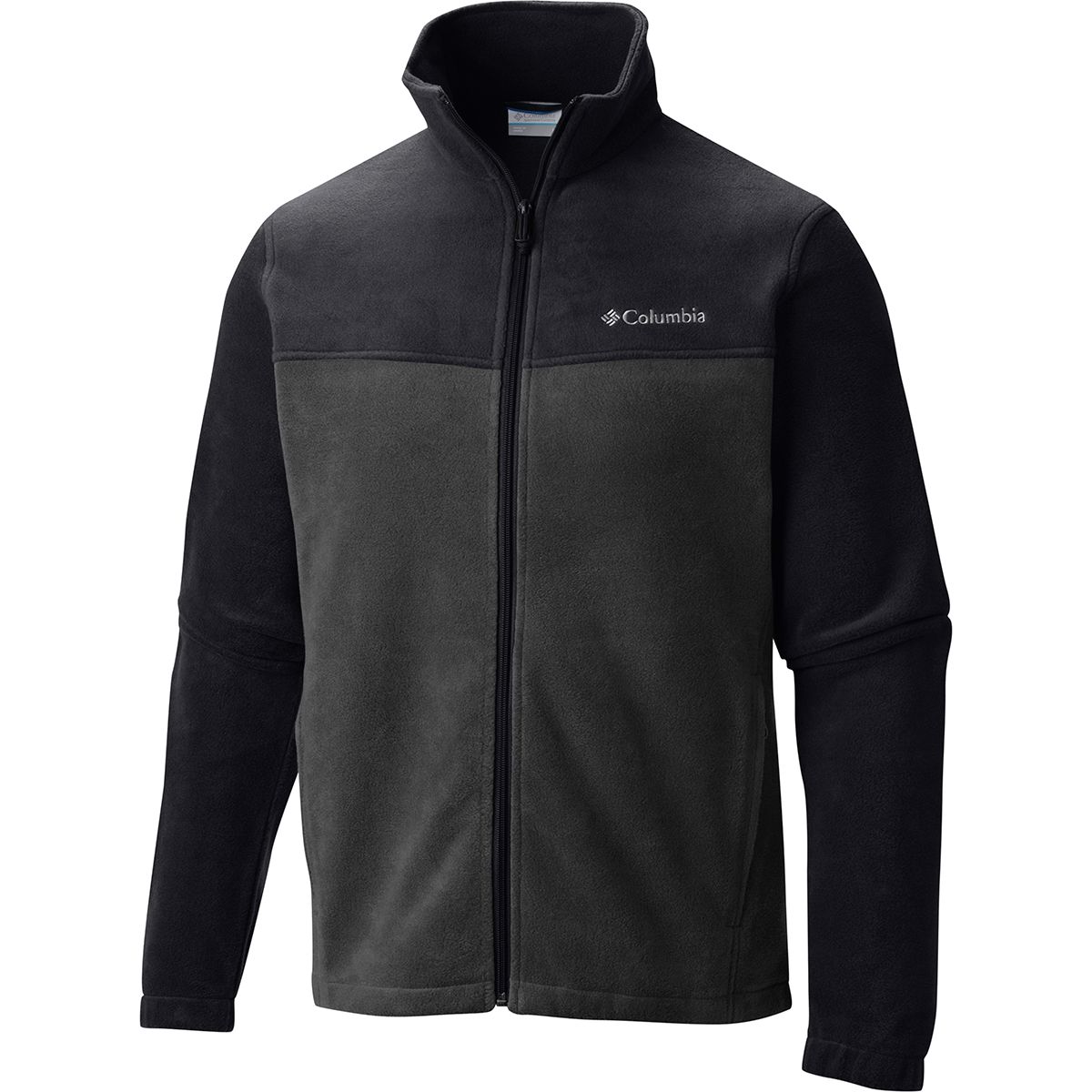 Image of Columbia Steens Mountain Full-Zip 2.0 Fleece Jacket - Men's Black/Grill, XXL