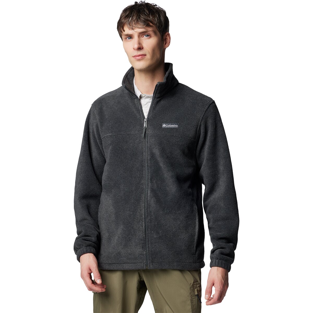 Image of Columbia Steens Mountain Full-Zip 2.0 Fleece Jacket - Men's Charcoal Heather, M