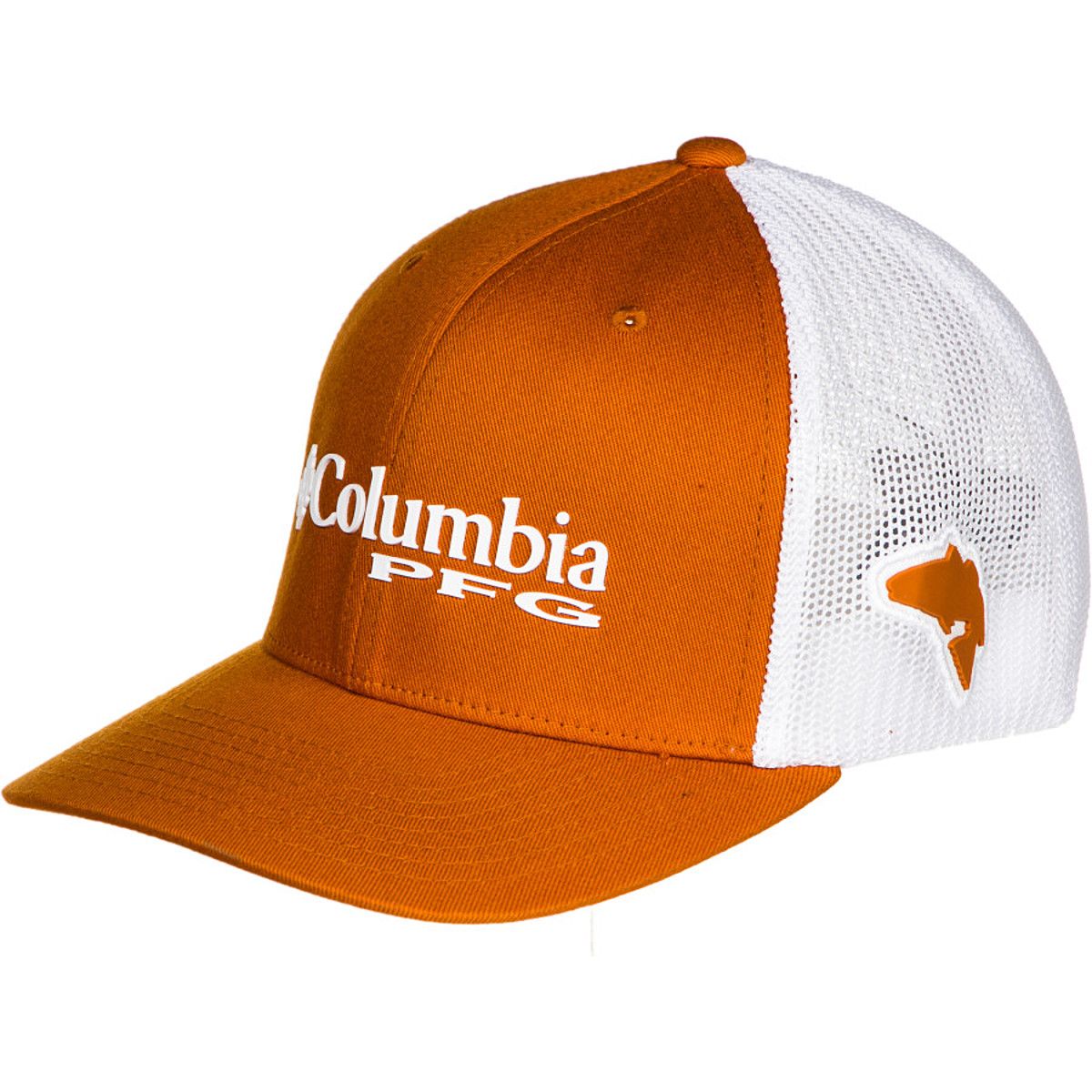 orange columbia pfg hat