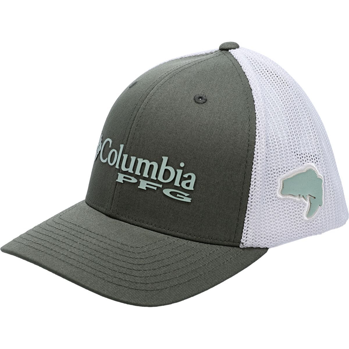 Columbia PFG Mesh Trucker Hat - Men's Cypress/Cool Green/Bass, S/M