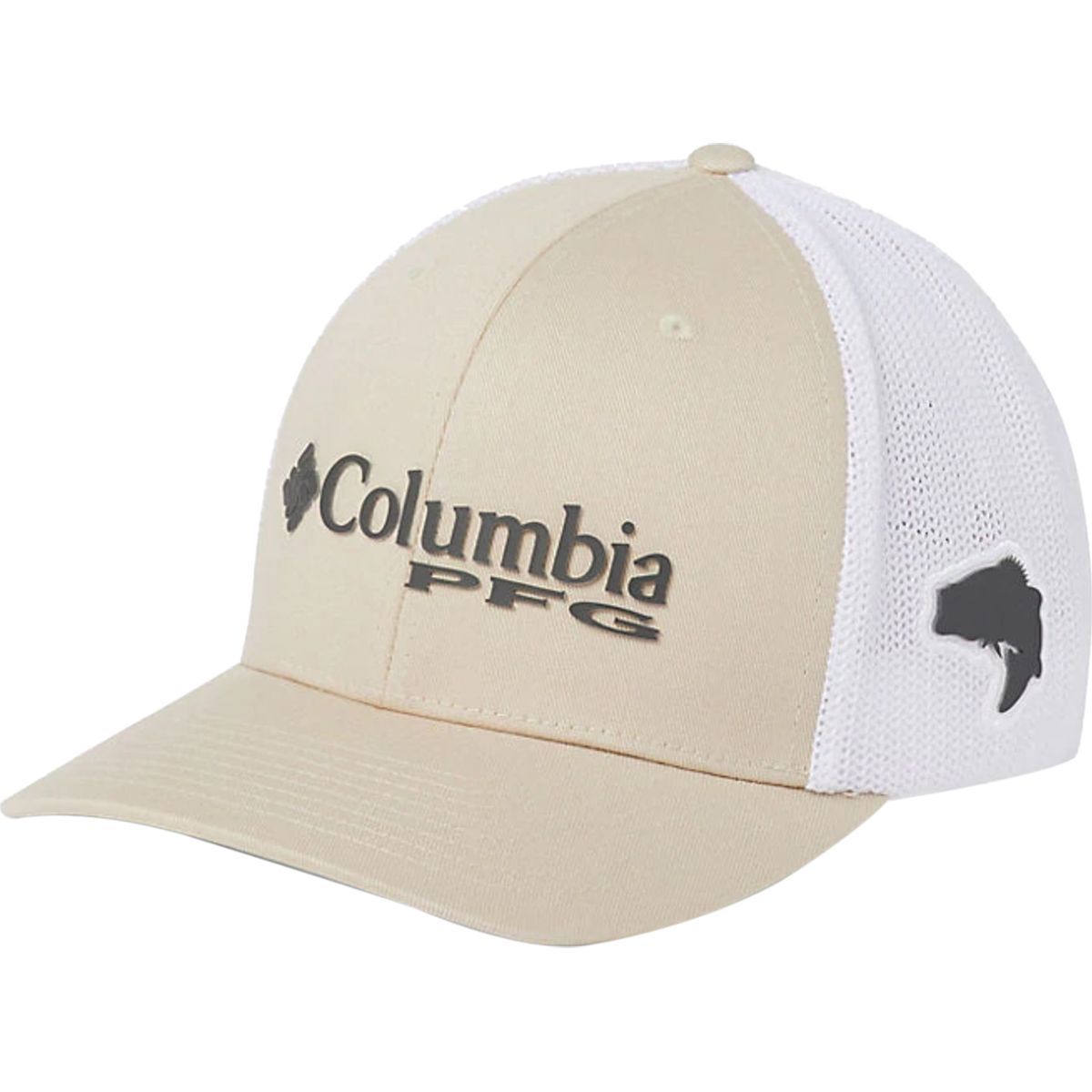 Columbia PFG Mesh Trucker Hat - Men's Fossil/Grill/White/Bass, XXL