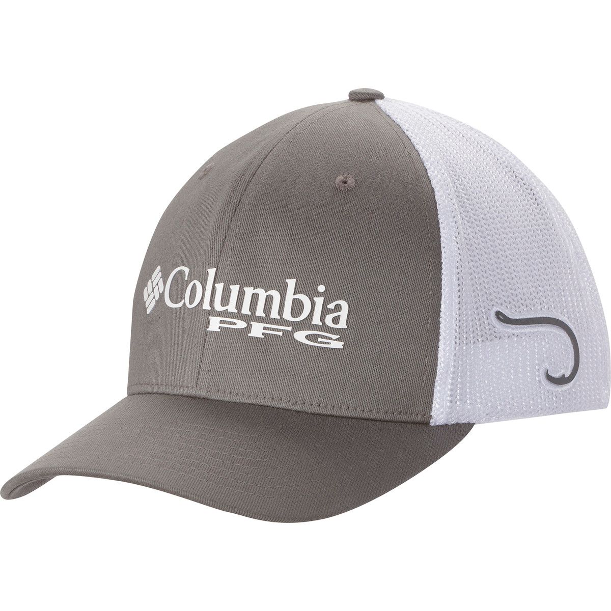 Image of Columbia PFG Mesh Trucker Hat - Men's Titanium/Hook, S/M