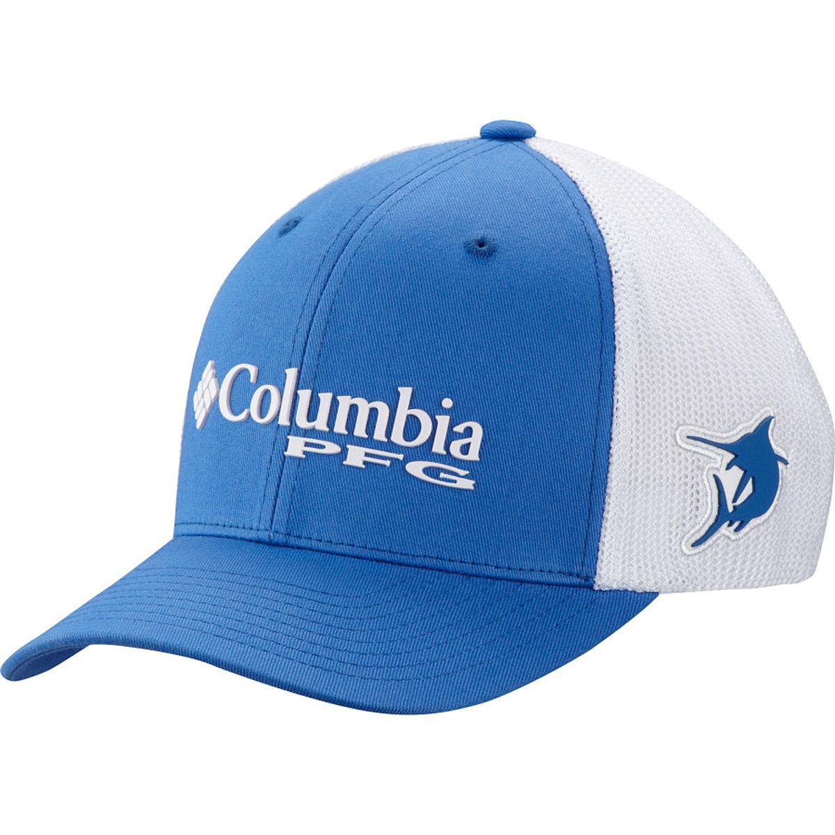 Columbia PFG Mesh Trucker Hat - Men's Vivid Blue, S/M