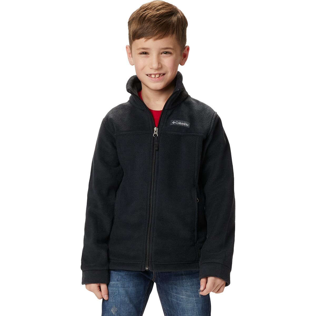 Image of Columbia Steens Mountain II Fleece Jacket - Boys' Black, XXS