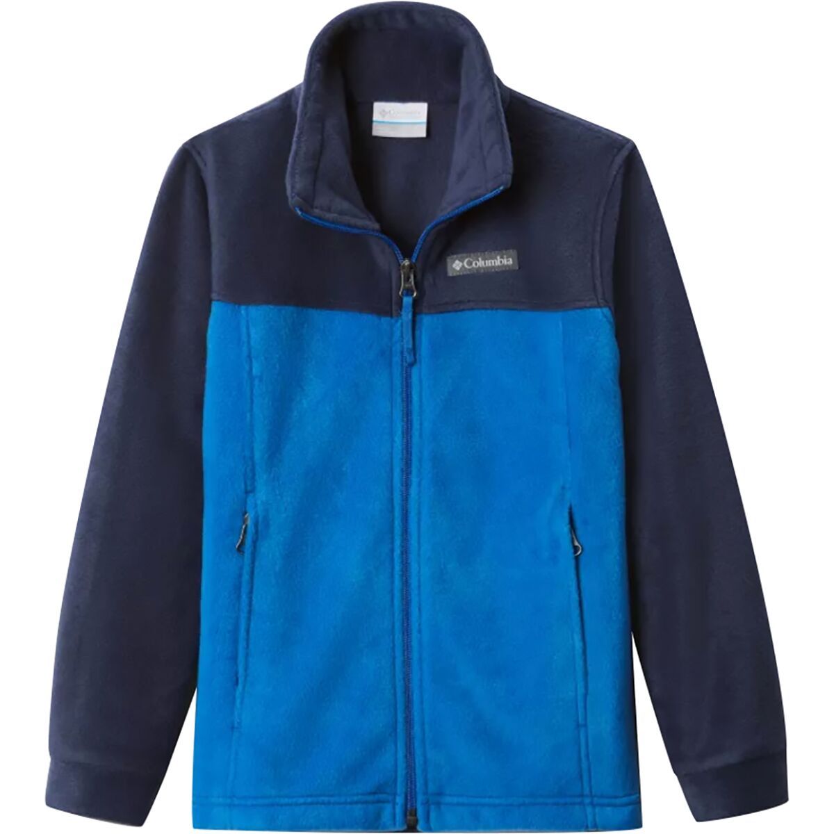 Image of Columbia Steens Mountain II Fleece Jacket - Boys' Bright Indigo/Collegiate Navy, S