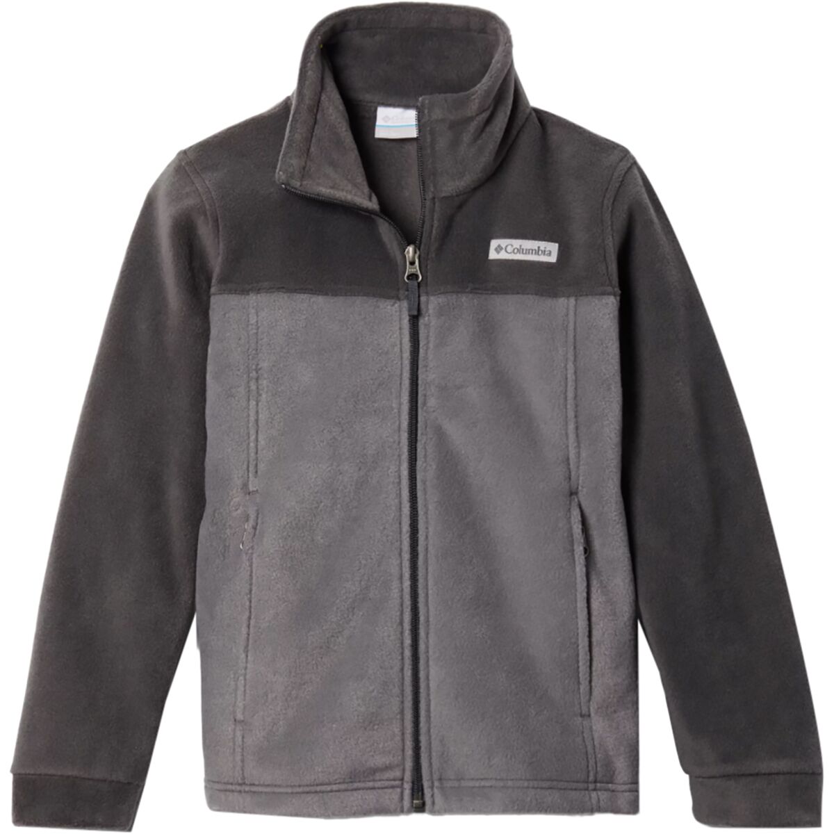 Image of Columbia Steens Mountain II Fleece Jacket - Boys' City Grey/Shark, S