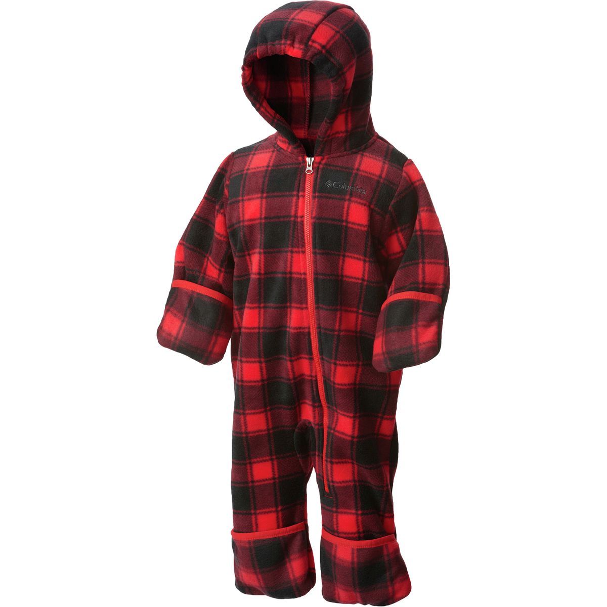 Columbia Snowtop II Bunting - Infant Boys' Bright Red Tartan Lumberjack, 12/18M