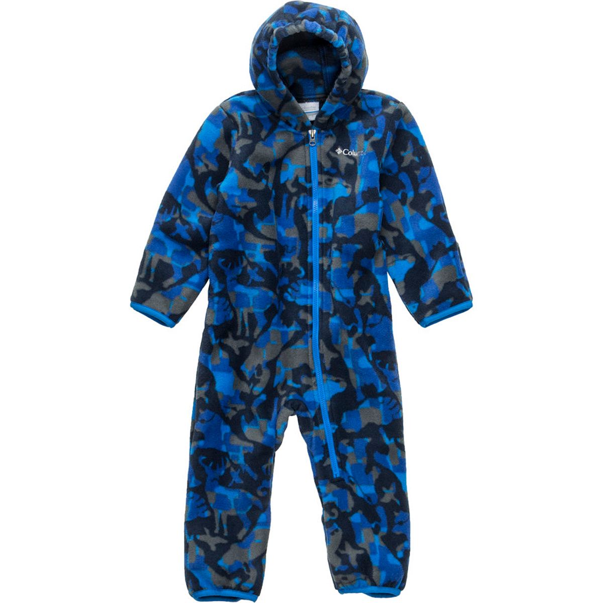 Columbia Snowtop II Bunting - Infant Boys' Hyper Blue Critter Camo, 0/3M