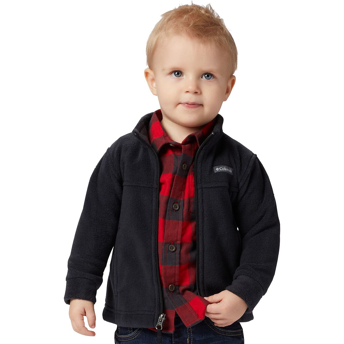 Image of Columbia Steens II Mountain Fleece Jacket - Infant Boys' Black, 18/24M