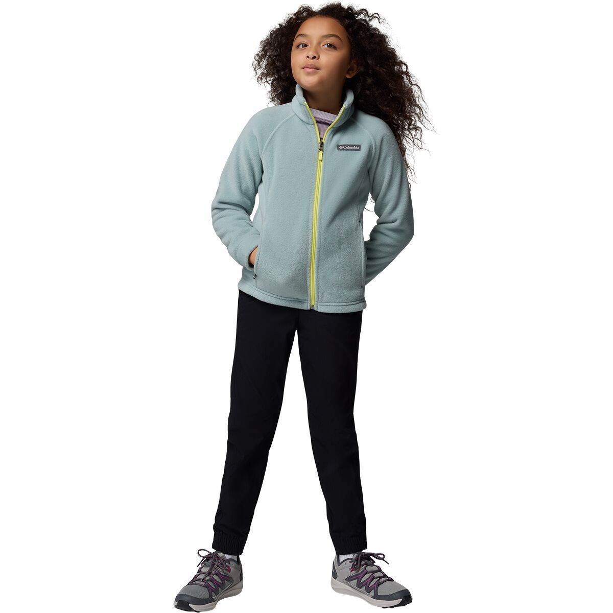 Image of Columbia Benton Springs Fleece Jacket - Girls' Crushed Blue, XS