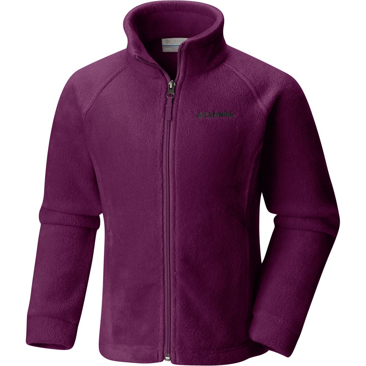 Columbia Benton Springs Fleece Jacket - Girls' Dark Raspberry, M