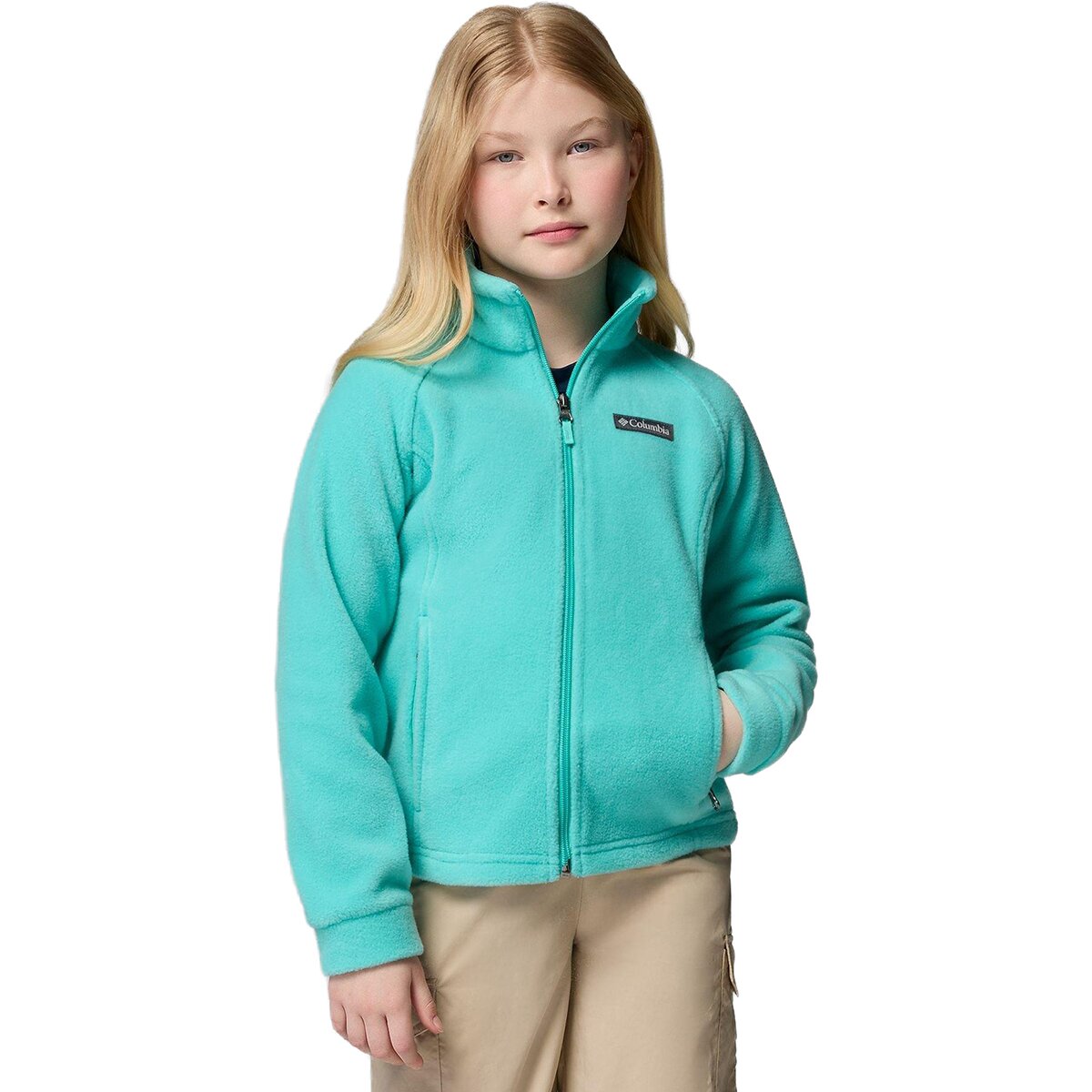 Image of Columbia Benton Springs Fleece Jacket - Girls' Dolphin2, M