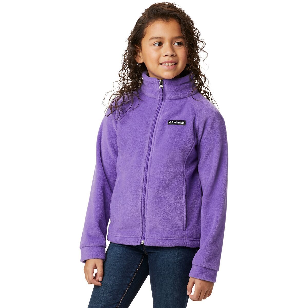 Columbia Benton Springs Fleece Jacket - Girls' Spring Yellow, L