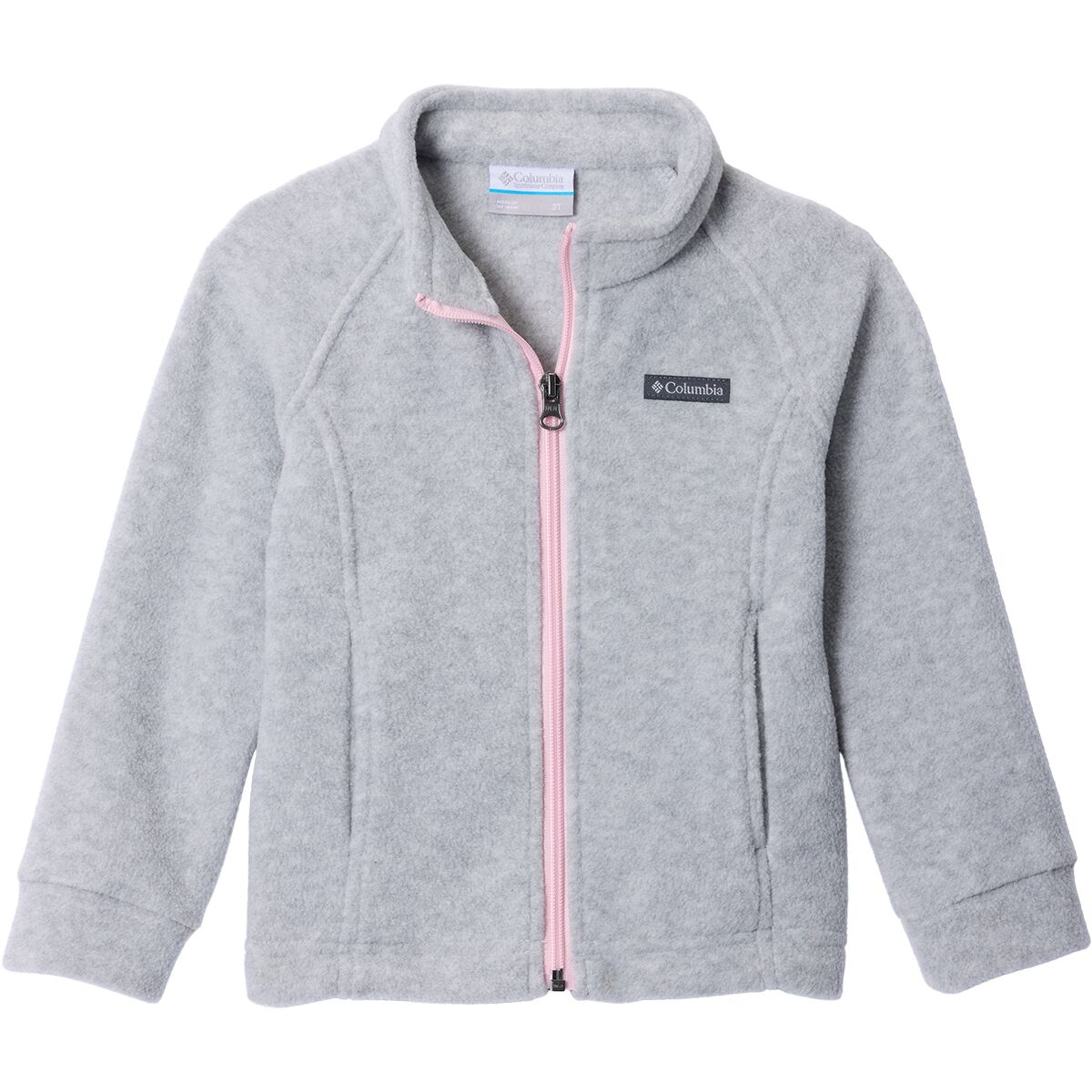 Image of Columbia Benton Springs Fleece Jacket - Toddler Girls' Cirrus Grey Heather, 4T