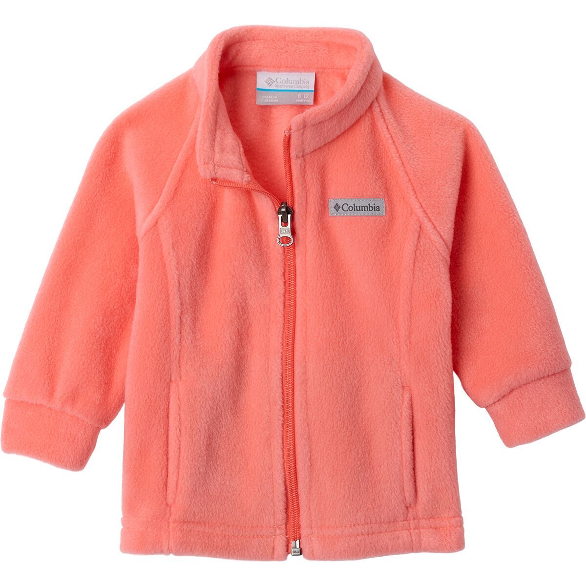 Image of Columbia Benton Springs Fleece Jacket - Infant Girls' Hot Coral2, 18/24M