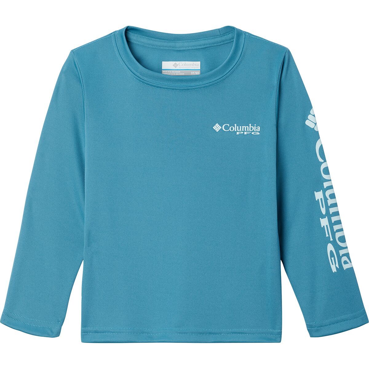 Columbia Terminal Tackle Long-Sleeve Shirt - Toddler Boys' Canyon Blue/Icy Morn Logo, 4T