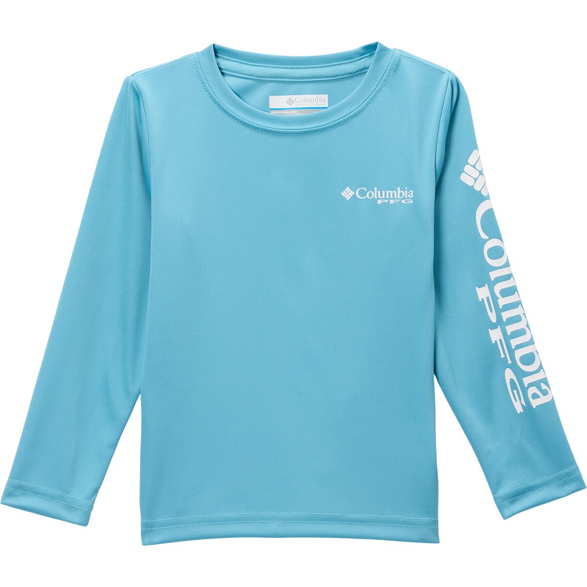 Image of Columbia Terminal Tackle Long-Sleeve Shirt - Toddler Boys' Vintage Blue/White Logo, 2T