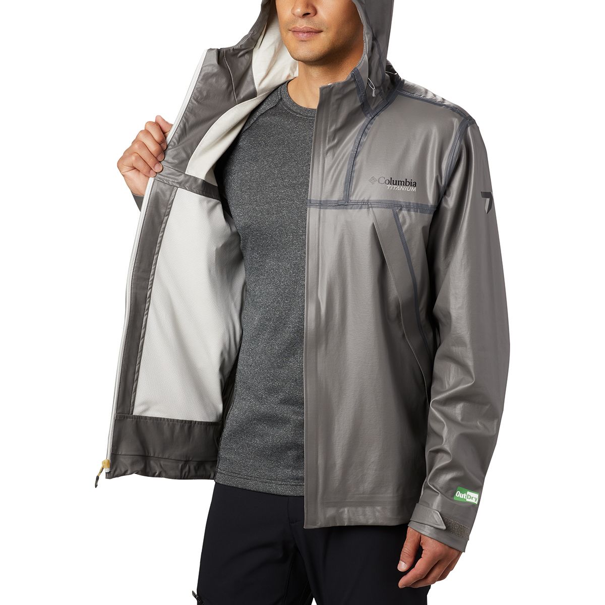 columbia outdry ex eco tech shell rain jacket