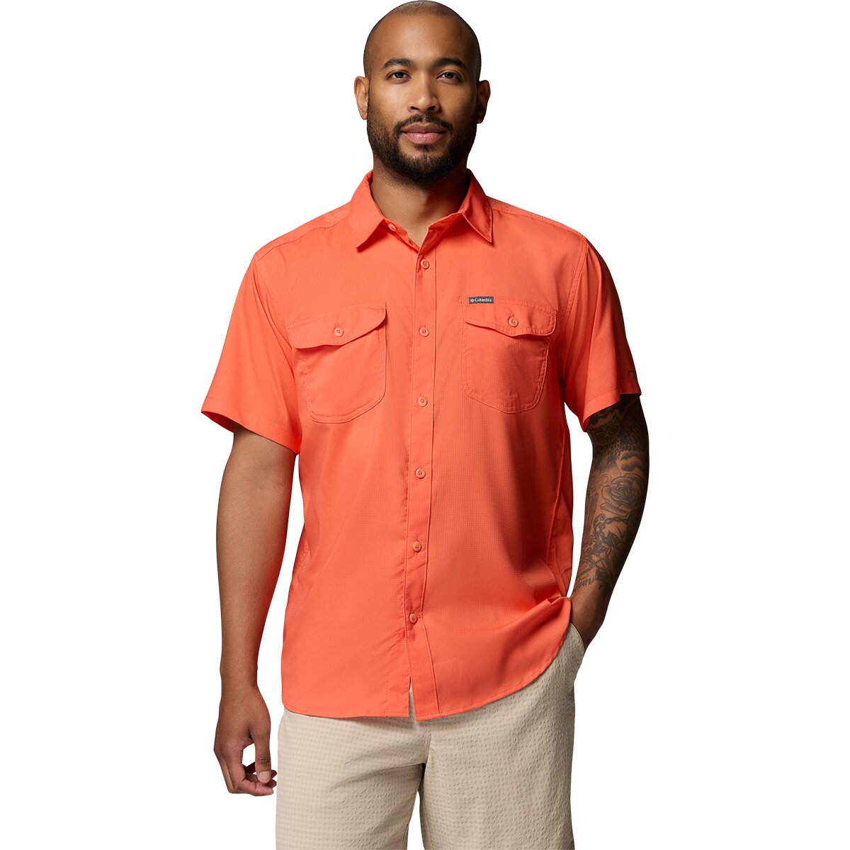 Image of Columbia Utilizer II Solid Short-Sleeve Shirt - Men's Zing, XXL