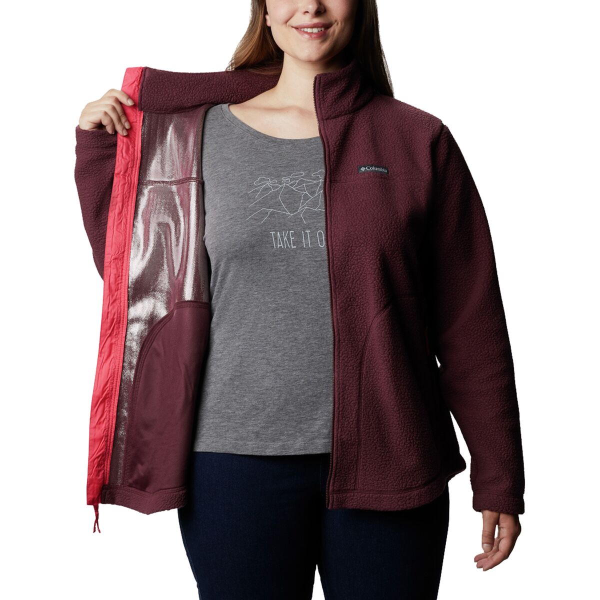 Women's northern reach top sherpa fleece