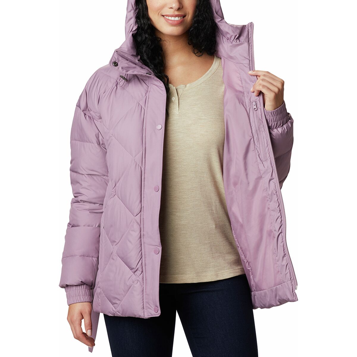 columbia belted coat
