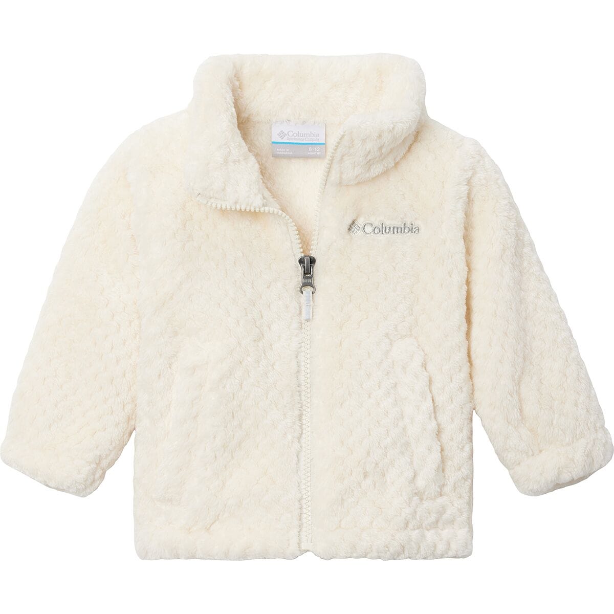 Image of Columbia Fire Side Sherpa Full-Zip Jacket - Infants' Chalk, 3/6M