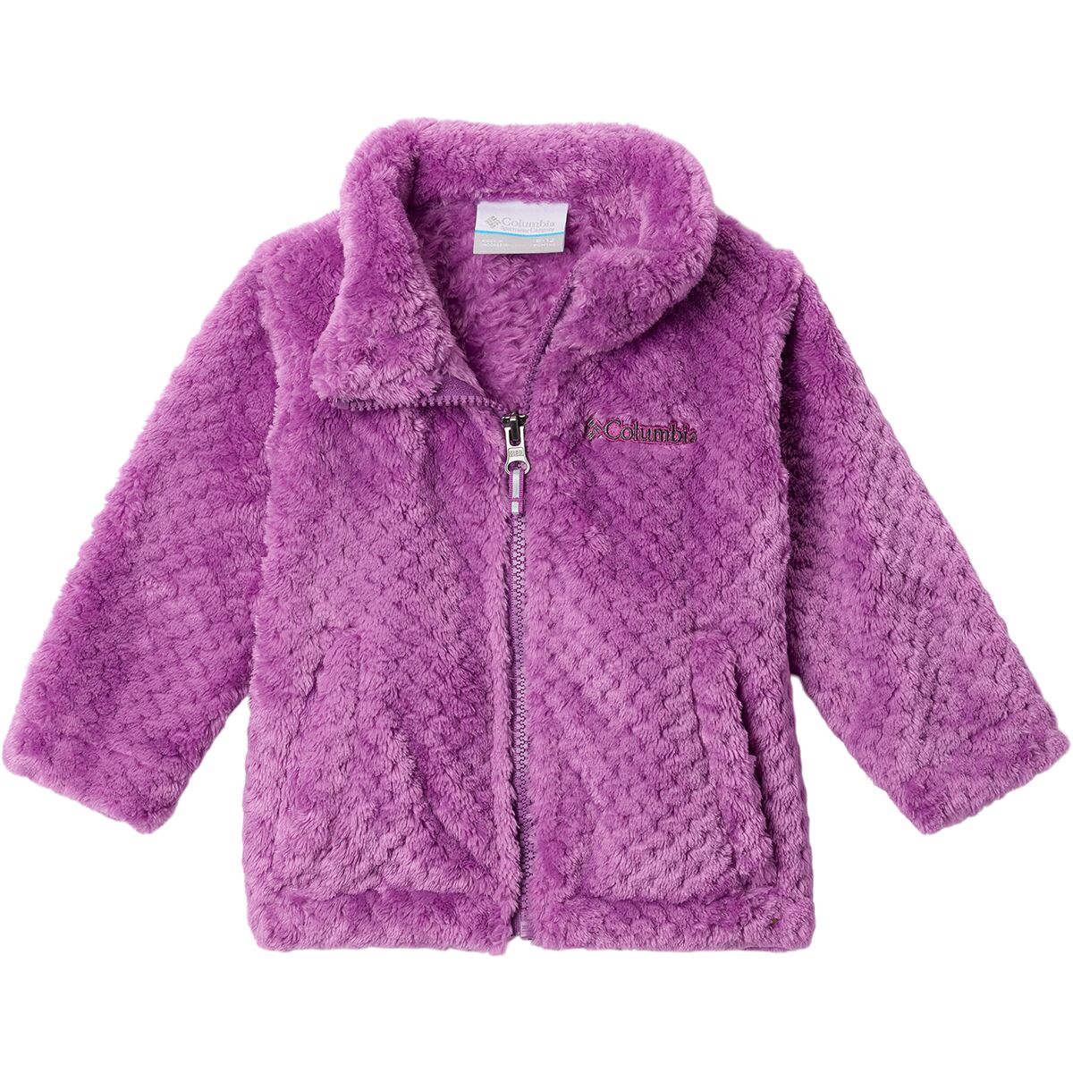 Image of Columbia Fire Side Sherpa Full-Zip Jacket - Infants' Razzle, 0/3M