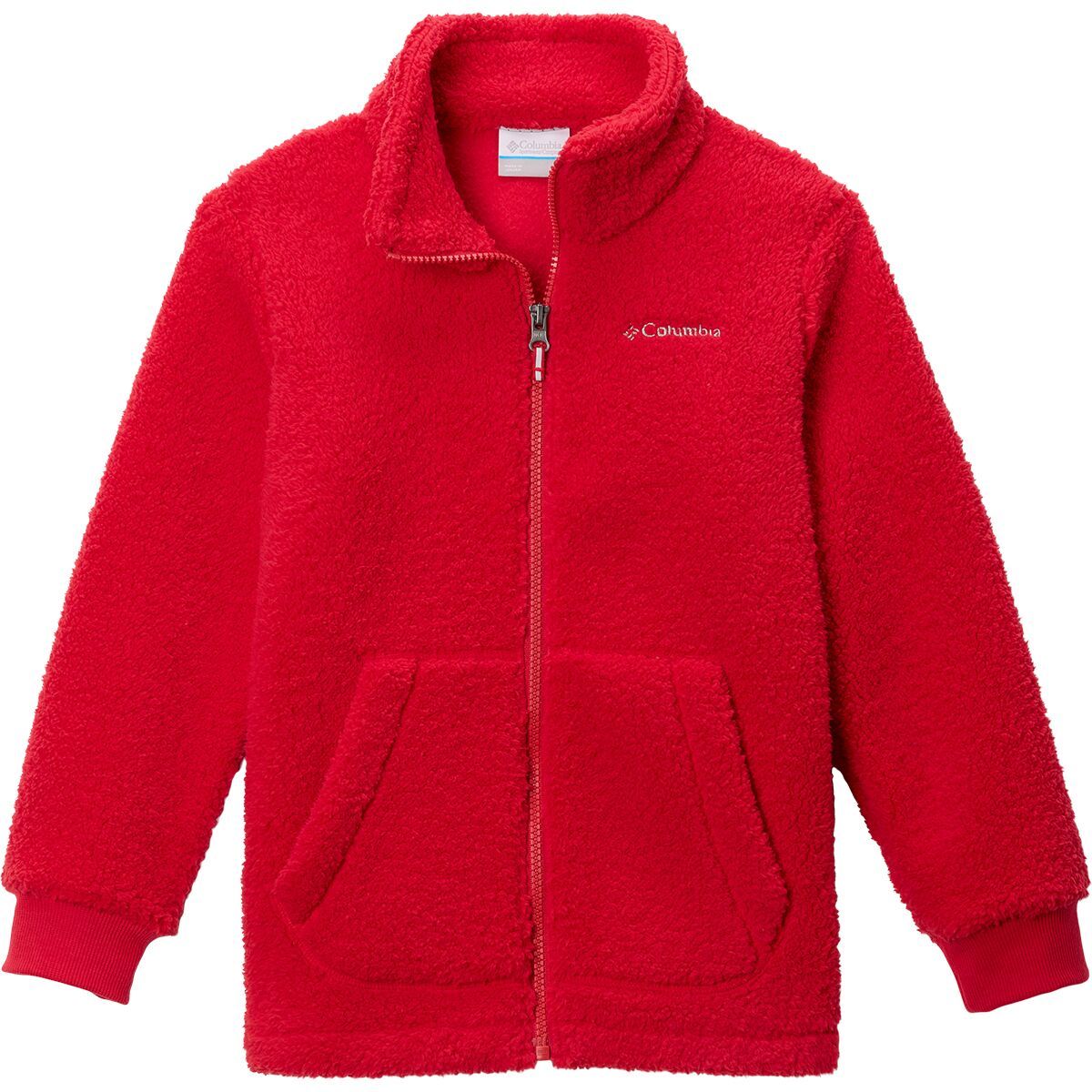 Image of Columbia Rugged Ridge Sherpa Full-Zip Fleece Jacket - Boys' Mountain Red, XL