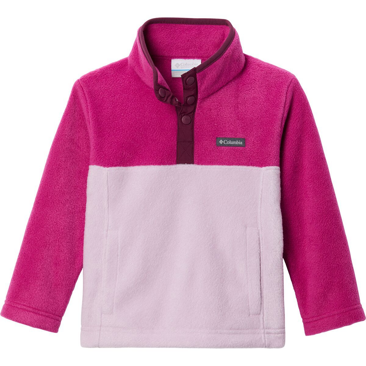 Columbia Steens Mountain 1/4-Snap Fleece Pullover - Toddlers' Aura/Wild Fuchsia, 4T