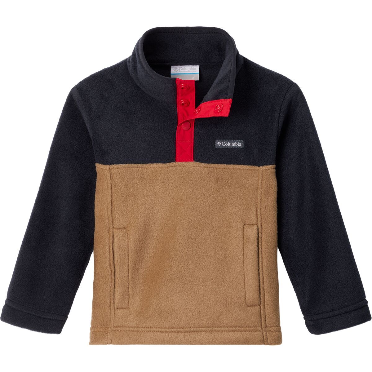Columbia Steens Mountain 1/4-Snap Fleece Pullover - Toddlers' Delta/Black, 4T