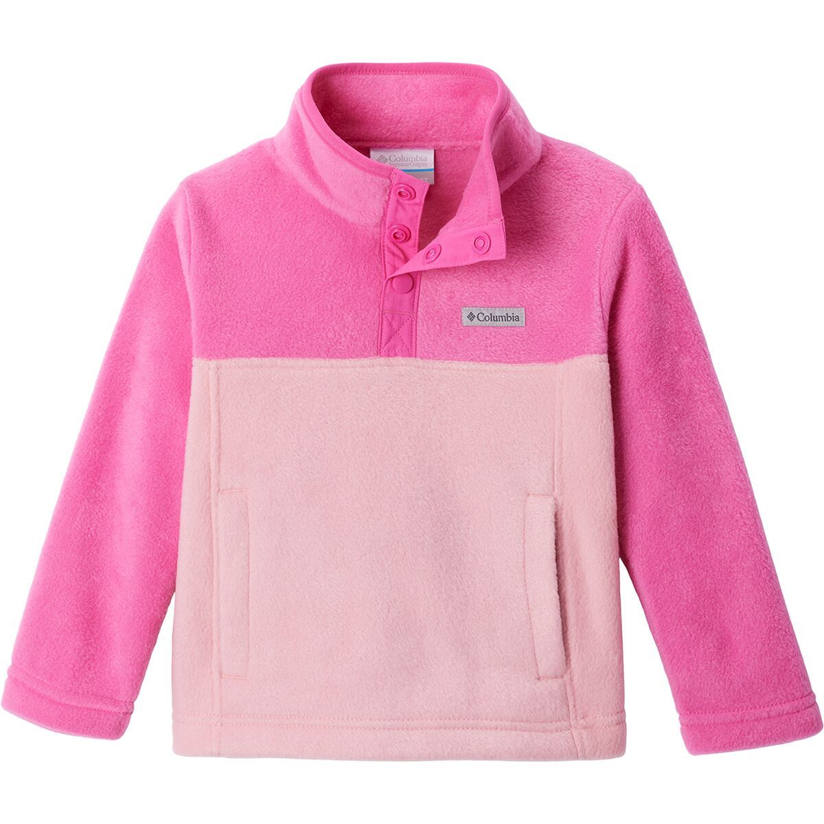 Columbia Steens Mountain 1/4-Snap Fleece Pullover - Toddlers' Pink Orchid/Pink Ice, 2T