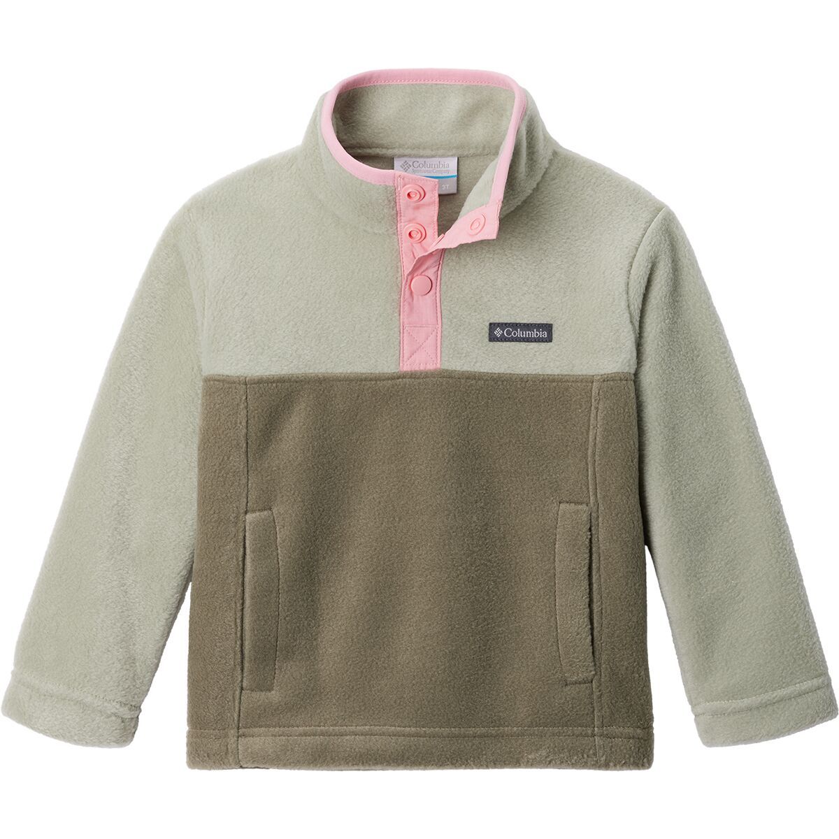 Columbia Steens Mountain 1/4-Snap Fleece Pullover - Toddlers' Stone Green/Safari, 2T