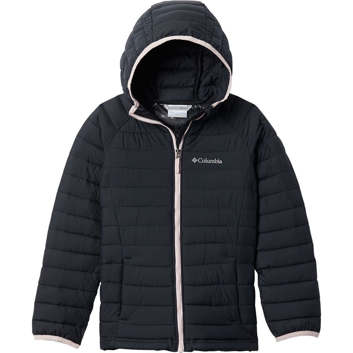 Columbia Powder Lite Insulated Hooded Jacket - Girls' Black, L