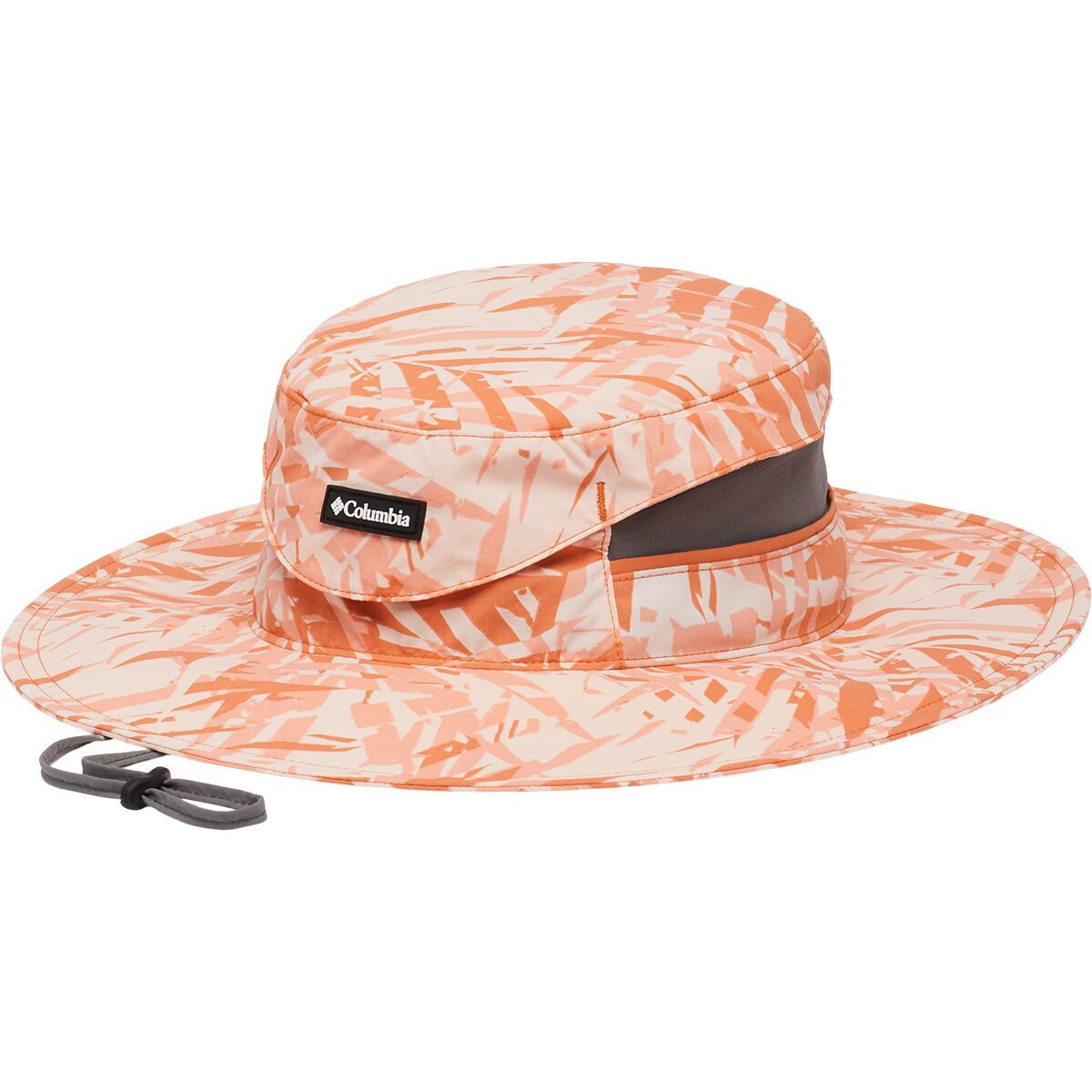 Columbia Bora Bora Printed Booney Hat Desert Orange Dye Palms Tonal, S/M