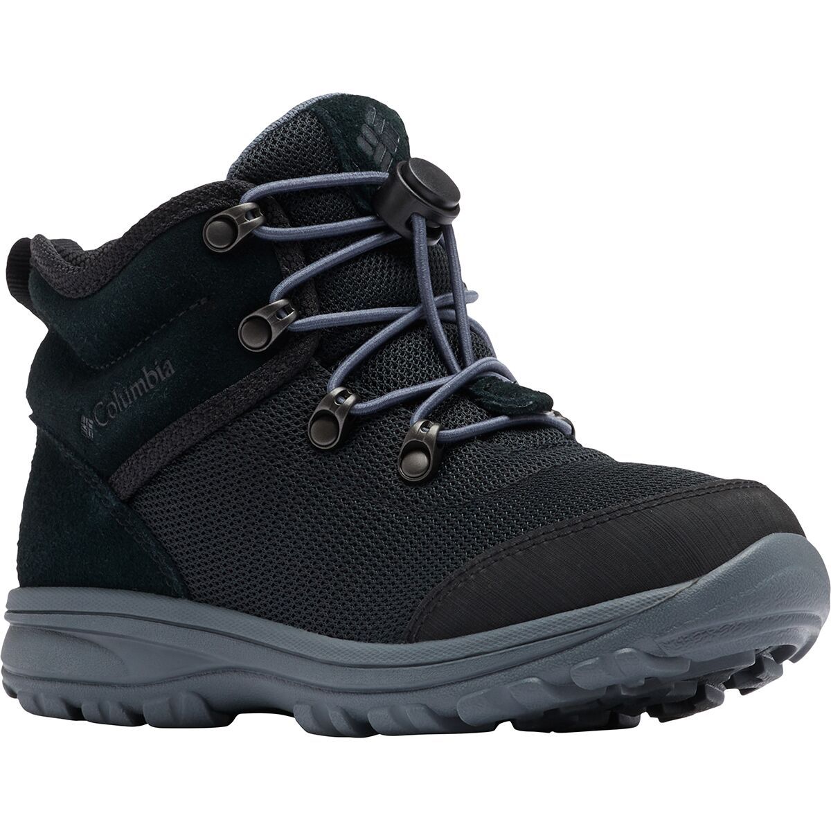 Image of Columbia Fairbanks Mid Boot - Kids' Black/Graphite, 1.0
