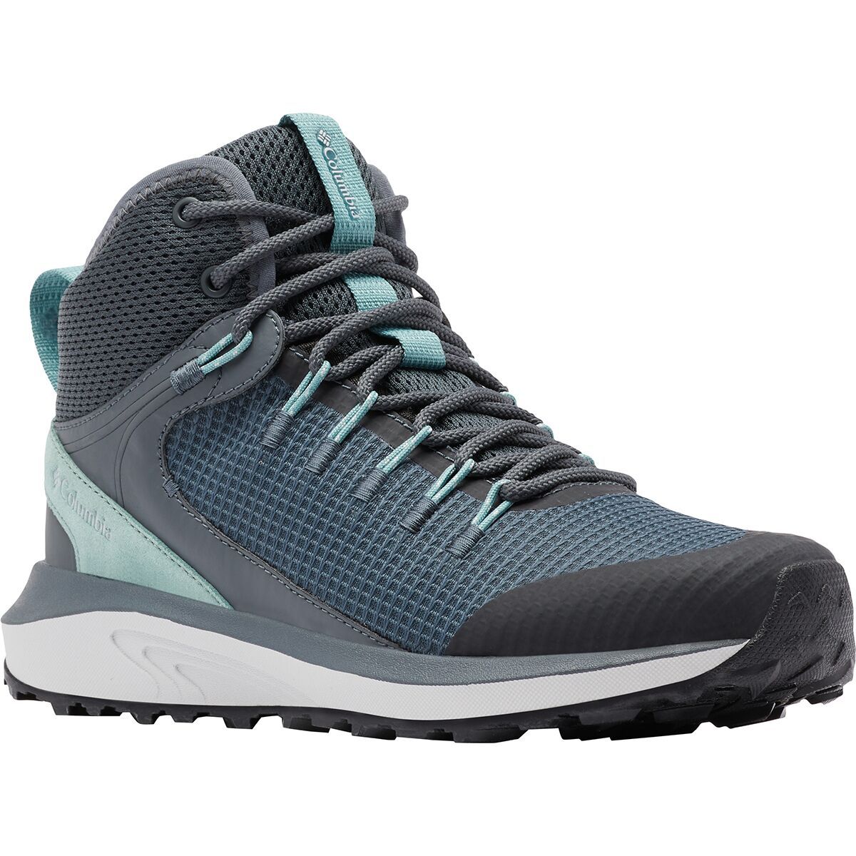 Columbia Trailstorm Mid Waterproof Wide Hiking Boot - Women's Graphite/Dusty Green, 7.0