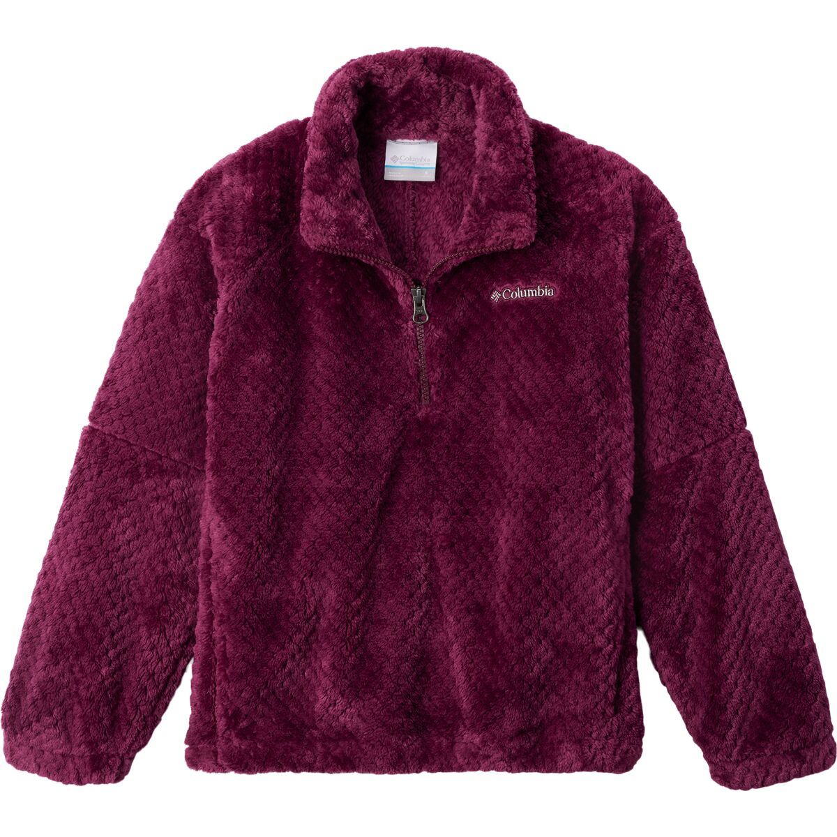 Columbia Fire Side II Sherpa 1/2-Zip Jacket - Girls' Marionberry, XL