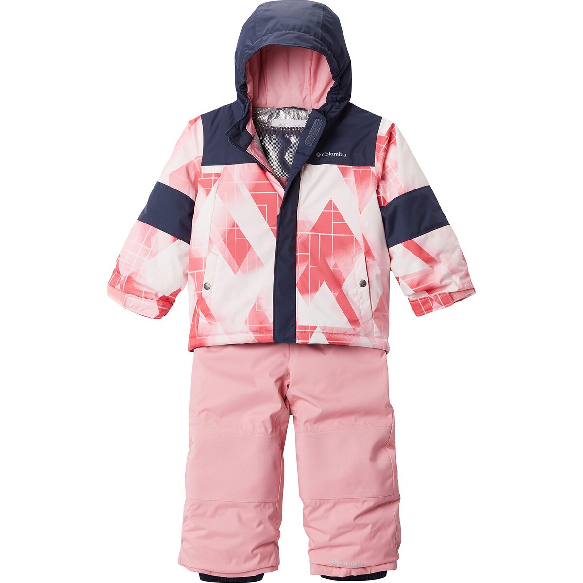 Columbia Mighty Mogul Set - Toddlers' Pink Orchid Geo Mt/Pink Orchid
