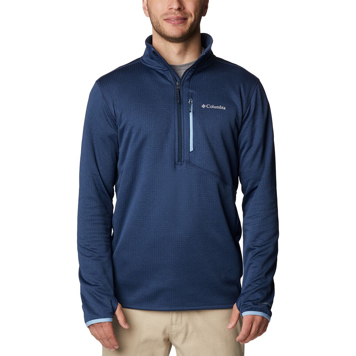 Columbia Park View 1/2-Zip Fleece - Men's Collegiate Navy Heather2, L